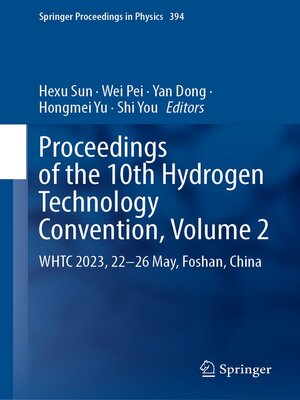 cover image of Proceedings of the 10th Hydrogen Technology Convention, Volume 2